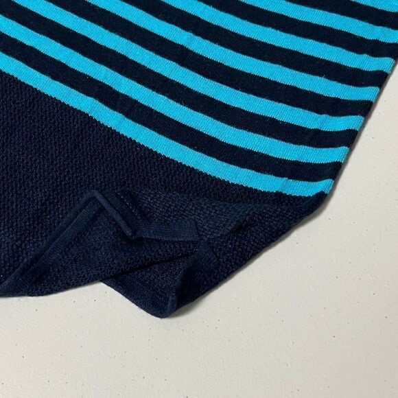 525 America Rayon Long Sleeve Stripes Mesh Knitted Top - Picture 8 of 8